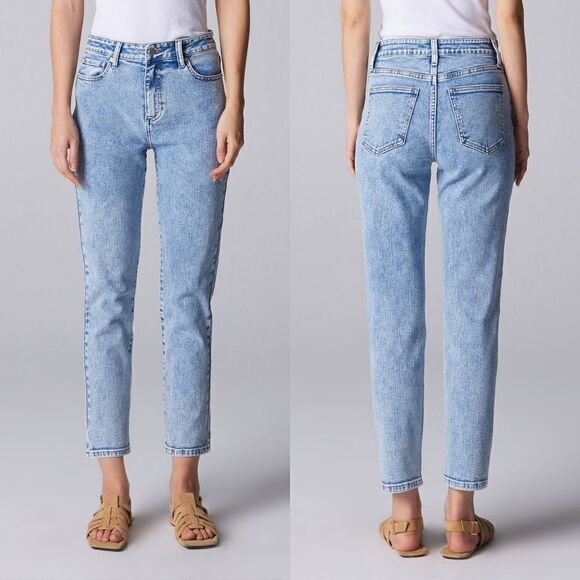 Ceros Emma Mom High Rise Jeans in Acide Wash - Picture 1 of 12